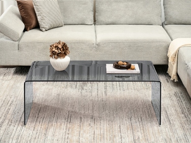 Журнальний стіл Mebel-Partner прямокутний 110 x 60 x 40 см, антрацит/графіт/сірий