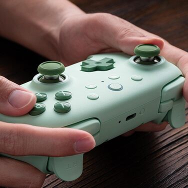 8BitDo Ultimate 2C: Бездротовий контролер для ПК Windows та Android, 1000 Гц, Hall-ефект, Turbofunktion (Зелений)