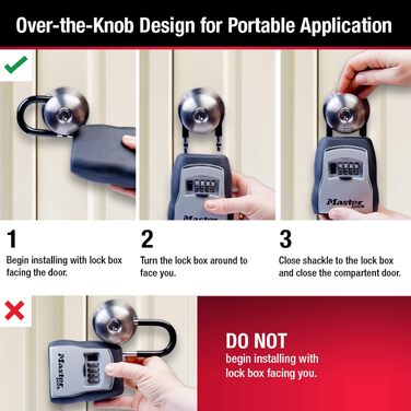 Сейф-бокс для ключів Master Lock 5415D Heavy Duty, цинковий, настінний (на 5 ключів)