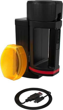 ANSMANN LED акумуляторний ручний прожектор 10400mAh, аварійне освітлення при відключенні електроенергії, до 100 годин роботи, зарядка через Micro USB або док-станцію