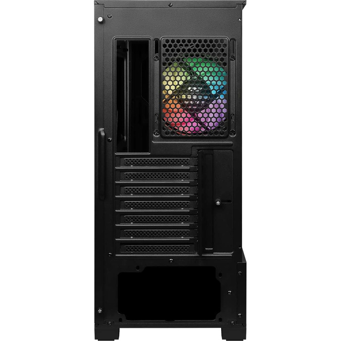 Корпус MSI MAG Forge 110R Mid-Tower ATX, чорний, з RGB підсвічуванням, 2x USB 3.0, 1x 120мм A-RGB вентилятор