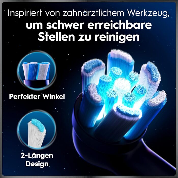 Електрична зубна щітка Oral-B iO Series 10 Cosmic Black, набір з 3 насадками (Probierset)