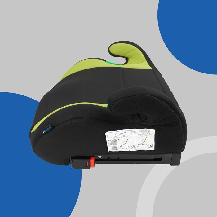 Автокрісло-бустер PETEX Max Plus з Isofix, i-Size ECE R129, для дітей 7-12 років, зріст 125-150 см, зелений