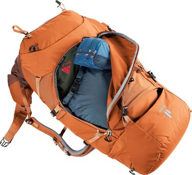 Жіночий трекінговий рюкзак Deuter Aircontact Core 45+10 л (2024), chestnut-umbra