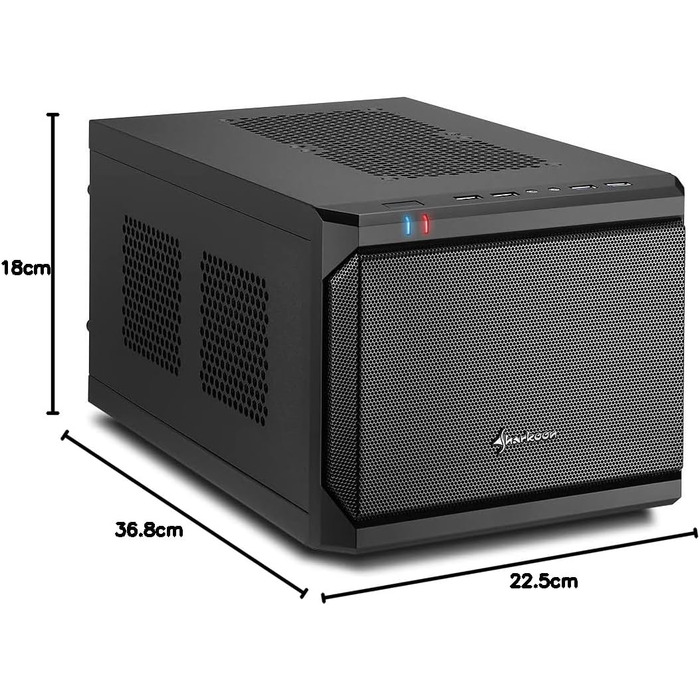 Корпус для ПК Sharkoon QB One Mini-ITX, 2x 2,5/3,5