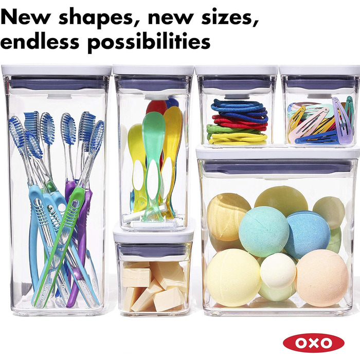 Набір контейнерів OXO Good Grips Mini-Pop, 4 шт, прозорий пластик