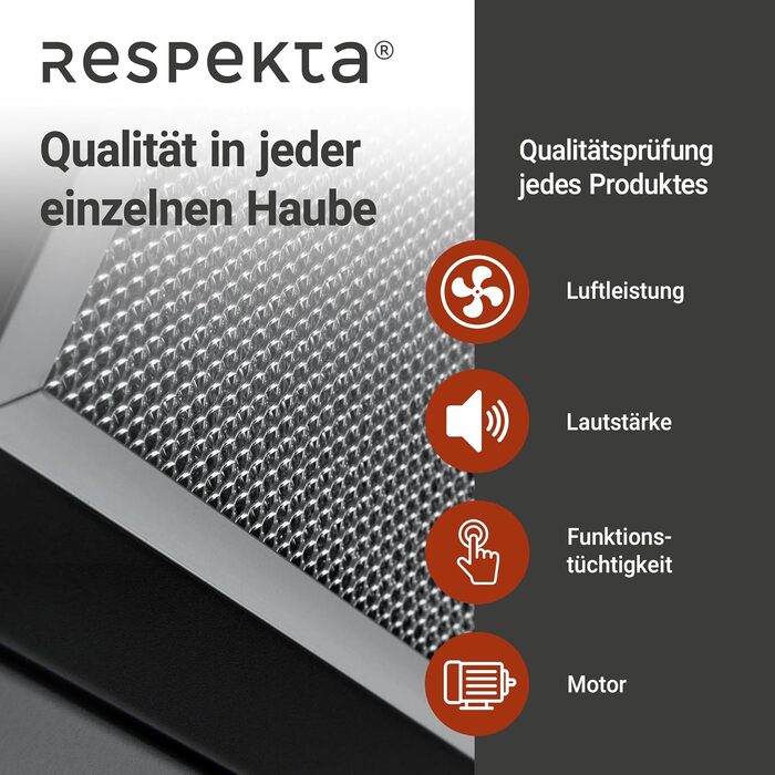 Похила витяжка Respekta CH89060S 90 см, скло та нержавіюча сталь, режим відведення та рециркуляції повітря, клас A++, чорна