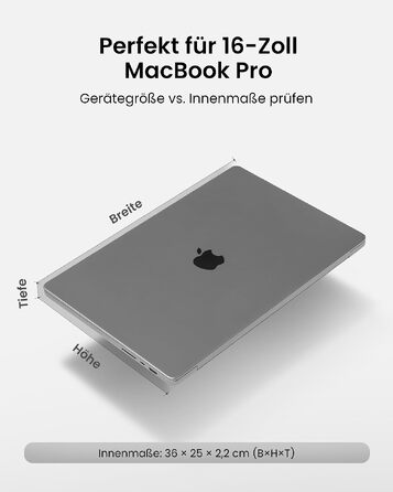 Захисний чохол-сумка tomtoc 360° для MacBook Pro 16" (M1/M2/M3/M4/M5 Pro/Max), чорний