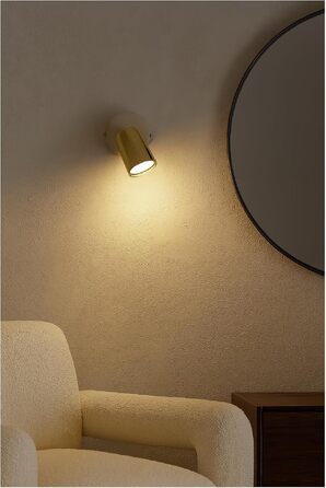 Потоховий світильник-спот Beige, поворотна LED люстра з металу (золота), GU10 для кухні, вітальні та передпокою, сучасний дизайн, 1 лампа