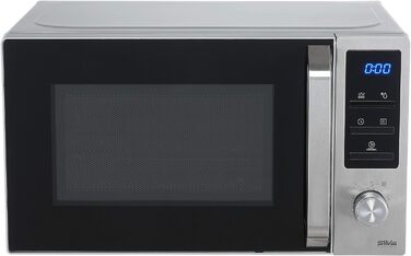 Мікрохвильова піч з грилем Silva-Homeline MWG-E 20.8 INOX, 20 л, 800-1000 Вт, нержавіюча сталь, LCD-дисплей, синя