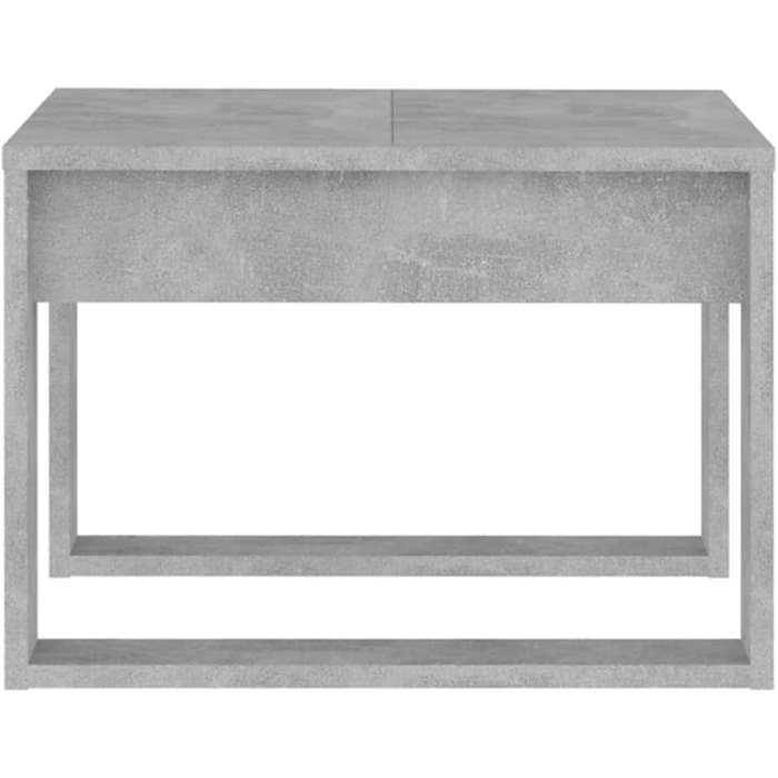 Журнальний стіл vidaXL бетонно-сірий 50x50x35 см, ДСП, для вітальні