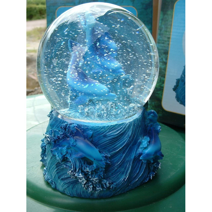 Велика снігова куля з дельфіном Geschenkestadl, декор