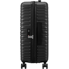 Набір валіз American Tourister Aerotech (3 шт.) – ручна, середня, велика, розширювана, з TSA-замком, блакитний (Metallic Navy) / чорний (Metallic Black)