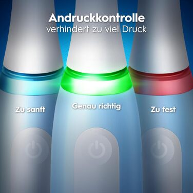 Електрична зубна щітка Oral-B iO Series 3, світло-блакитна (Ice Blue), 1 щітка + 3 смінні насадки