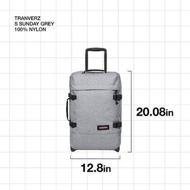 Валіза Eastpak TRANVERZ S 42 л, 51x32,5x23 см, Sunday Grey, сіра
