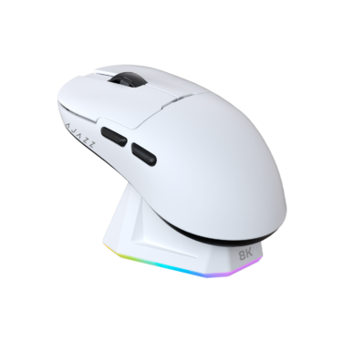 Ігрова бездротова миша Ajazz  AJ159PRO -3 Mod-White-3395-8K Charging Dock