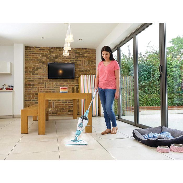 Парова швабра BLACK+DECKER BHSM166DSM 1600 Вт з дельтакутовою насадкою 2-в-1