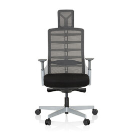 Офісне крісло / поворотне крісло SKARIF сітка / тканина - білий/сірий/чорний hjh OFFICE