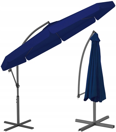 Садова парасолька з консоллю Funfit Garden, синя, 350 x 250 см