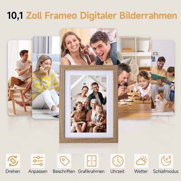 Роллеї Smart Frame WiFi 1010: Цифровий фоторубіж з Wi-Fi, 10,1
