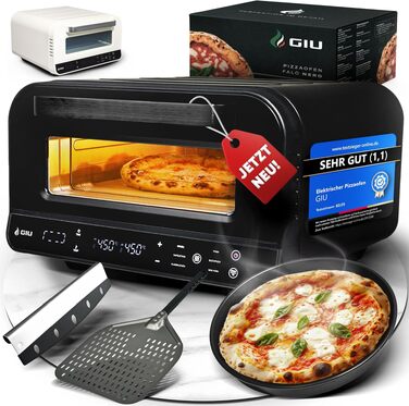 Електрична піч для піци GIU Nero Pizzaiolo Set — професійна піч для неаполітанської піци з FusionHeat-Tech (до 400°C)