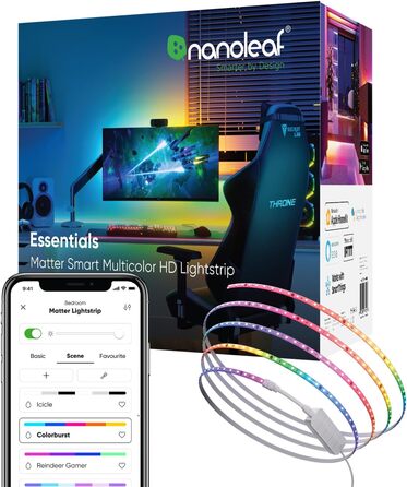 Nanoleaf Holiday String Lights 25м - RGB, 300 LED, 18W, IP44, 220-240VAC, EU