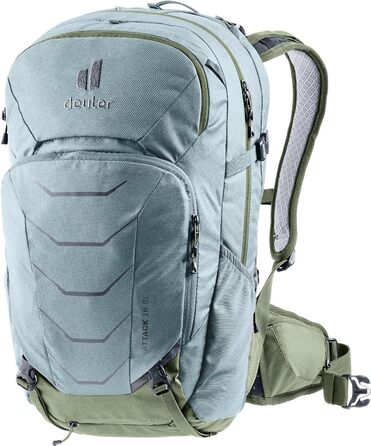 Жіночий велосипедний рюкзак Deuter Attack 18 SL з захистом, 18 л, шавлія/хакі