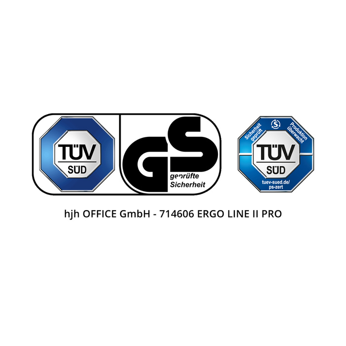 Офісне крісло / поворотне крісло ERGO LINE II PRO Тканина Зелений HJH OFFICE
