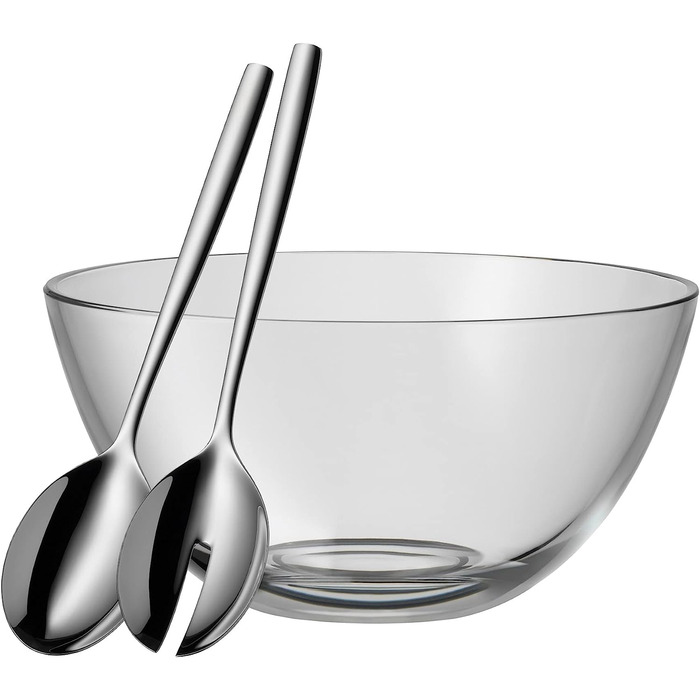 Набір кухонних мисок WMF Gourmet (4 шт.) з нержавіючої сталі, 0,75л - 2,75л, для приготування, салатів, сервірування, Cromargan, стійкі до складання