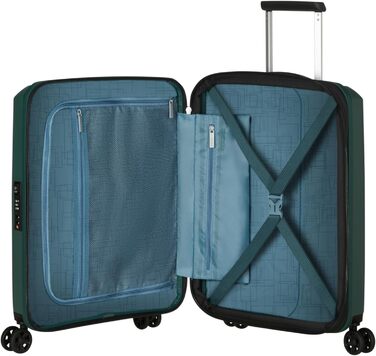 Валіза American Tourister Aerostep Spinner S, розширювана, 55 см, 36/40 л, зелена (Dark Forest), ручна поклажа