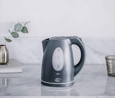 Електричний чайник Lacor 2200 Вт, BPA-free, 1.3 л, сірий