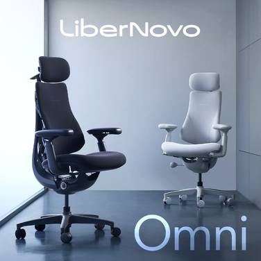 Крісло офісне ергономічне LiberNovo Omni Space Gray 48 см