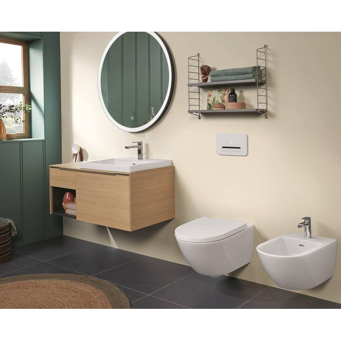 Сидіння для унітазу Villeroy & Boch Subway 3.0, дюропласт, з мікроліфтом, знімне, овальне, біле, глянцеве, оригінальна заміна