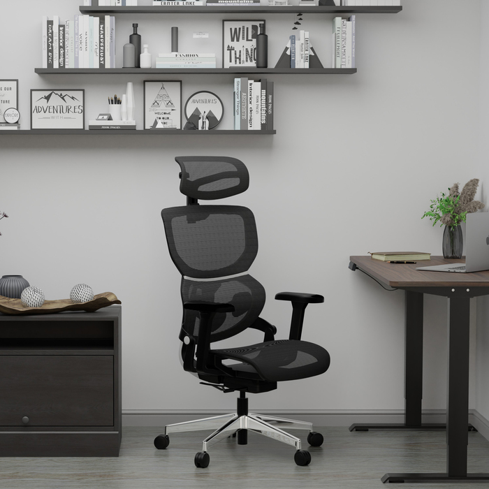 Крісло Mealux Q3 Air Black (арт. HF-Q3 M/B)