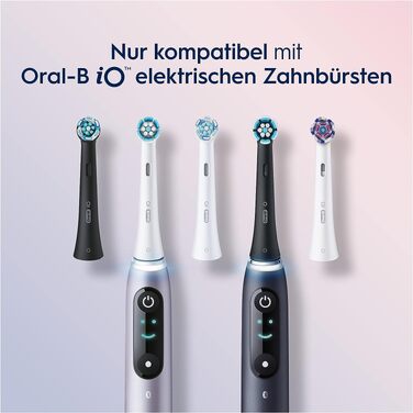 Смінні насадки для електричної зубної щітки Oral-B iO Gentle Care (ніжна чистка), чорні, 6 шт.