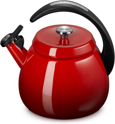 Емальований чайник Le Creuset зі сталевим дном, 2,2 л, колір Вишня (Flamme)