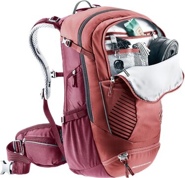 Жіночий велосипедний рюкзак Deuter Trans Alpine 28 SL Caspia-maron, 28 л