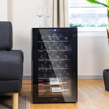 Холодильник для напоїв Cecotec Bolero GrandSommelier 2050 Black - 24 пляшки, компресорний, 5-18°C