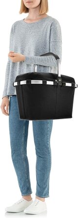 Термосумка-кошик Reisenthel Carrybag ISO чорна, ізотермічна, водостійка, з кришкою, стильний кошик для покупок