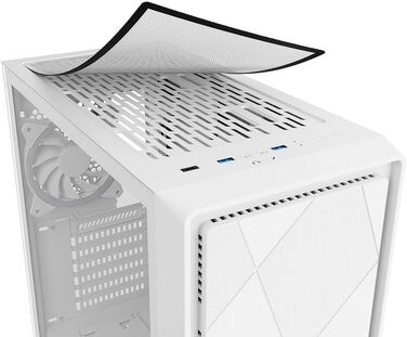 Корпус для ПК Sharkoon VS8 RGB Midi ATX, білий