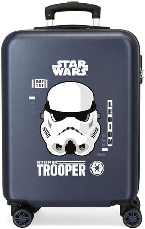Дорожня валіза Star Wars Storm, синя, 38x55x20 см, ABS, 34 л, 2 кг, 4 подвійні колеса, ручна поклажа