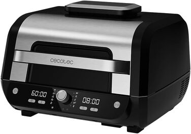 Аерофритюрниця-гриль Cecotec Cecofry FireDome 6000 без олії, 6 л, 2400 Вт, 6 режимів приготування, 4 рівні гриля, з термостатом та аксесуарами