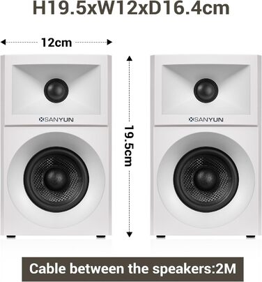 Sanyun SW203: Акустична система 60W, 4-Way, DSP, 3D звук, 3