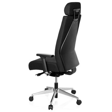 Офісне крісло / поворотне крісло PRO-TEC XXL з повною м'якою оббивкою Black HJH OFFICE
