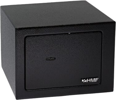 Міні-сейф HMF 49216-02 з ключем, меблевий, 23x17x17 см, чорний