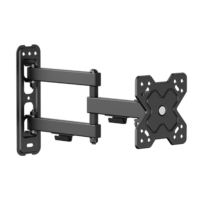 Настінний кронштейн для ТБ та монітора PureMounts, поворотний та нахильний, VESA 100x100 мм, для екранів 13-32 дюйми, до 20 кг, чорний