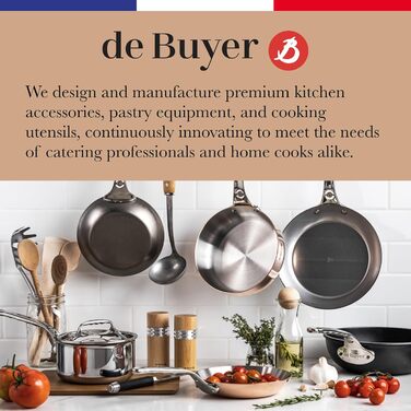 Сковорода de Buyer MINERAL B PRO 24 см, сталь, срібляста