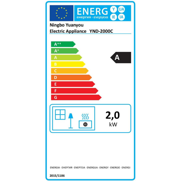 Електричний обігрівач 2000W з енергозбереженням, тихий, 3 режими, PTC кераміка, швидкий нагрів, ECO-режим, пульт ДУ, таймер 12H, поворот 70°, для офісу, спальні, ванної кімнати, золотий