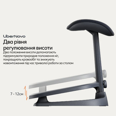 Ергономічна підставка для ніг LiberNovo StepSync Footrest Obsidian Omni SE