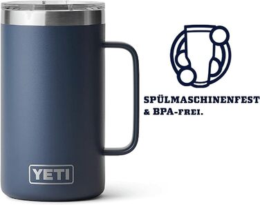 Термокружка YETI Rambler, нержавіюча сталь, 710 мл, синя
